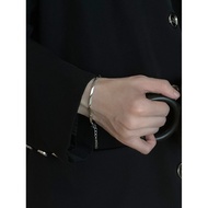 gelang couple gelang tembaga original tidak pudar Cool Style Titanium Steel Non-Fade Hip-Hop Couple 