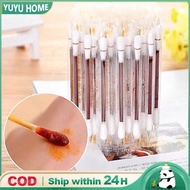 50pcs Iodine Cotton Swab Buds With Iodine For Effective Disinfection Disposable Individually Wrapped