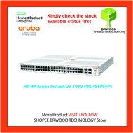 HP ARUBA JL685A: INSTANT ON 1930 48G 4SFP/SFP+ SWITCH