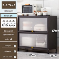 Gslife Kệ Để Đồ 2/3/4/5 Tầng 70cm-Kệ Nhà Bếp Đa Năng Thông Minh Kệ Vi Sóng Kệ Để Nôi Thép Carbon Màu