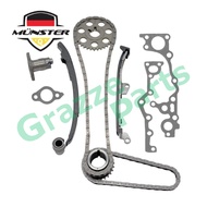 (11pc) Münster Timing Chain Kit Set Toyota Previa Estima TCR10 1990-1999 TCR11 2.4 1993-1999 TCR20 T