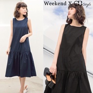 SG LOCAL WEEKEND X OB DESIGN CASUAL WORK WOMEN CLOTHES SLEEVELESS RUFFLE HEM MIDI LONG DRESS S-XXXL SIZE PLUS SIZE