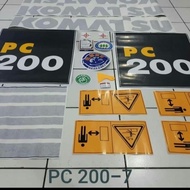 Sticker Excavator Komatsu Pc 200-7 Pc200-8 Pc200-6