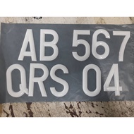 CAR NUMBER PLATE ACK 1 0