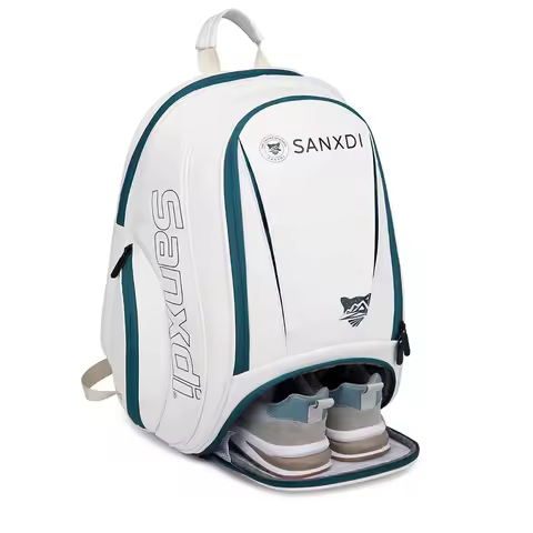 SANXDI Tennis Bag Unisex Large Capacity Squash Badminton Tennis Racquet Backpack Portable Paddles Pi