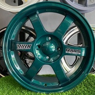 Volk Rays TE37CM 16x7JJ 4Hx100MM ET38 Matt Green