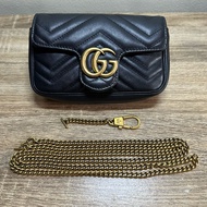 Gucci Supermini Sling Bag Black