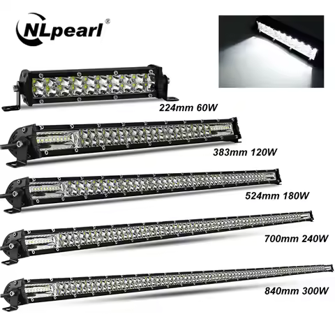 Slim 8" 20" 32" LED Light Bar Off Road 12V 24V LED Light Bar/Work Light For Car Combo 4x4 Led Bar Je