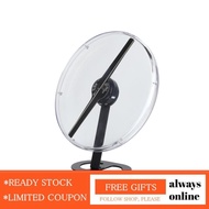 Always 32cm Advertising Display 3D Hologram Fan Built‑in 16G Memory Card for Shops Bars US Plug 100‑
