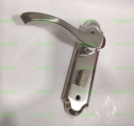 Keyless lock bathroom door lock 125mm screw hole distance toilet door lock aluminium door kunci bili