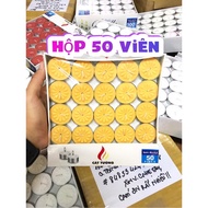 [SELECT COLOR] tealight candles box of 50 burn 2 hours, burn 3-4 hours