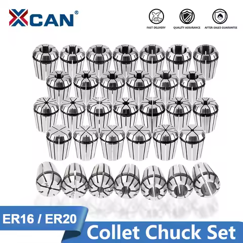 XCAN ER8 ER11 ER16 ER20 ER25 ER32 ER40 ER Spring Collet Set Precision Collet Chuck For Engraving Mac
