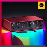 Focusrite Scarlett 2i2 4th generation USB audio interface for recording/songwriting/streaming/podcas
