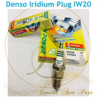 (100% ORIGINAL) IW20 DENSO IRIDIUM SPARK PLUG Kancil Wira Satria Iswar Sonata IW20 1SET = 4PCS