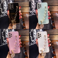 Casing Samsung Galaxy A52 Case Samsung S24 Ultra Case Samsung A32 Case Samsung A15 Case Samsung A05 Case Samsung A05S Case Samsung S24 Plus Case Samsung Note 8 Case Samsung A52S Case Silicone Shockproof Cute Clover Four leaf Grass Pendant Chain Phone Case