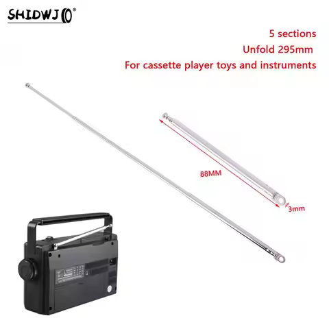 1pc TV Radio DAB AM FM Universal Folding Length 89MM And Unfold 295MM New 5273-5 Section Replacement