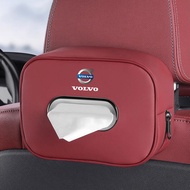 Car Seat Back leather Tissue Box Storage Box Interior Accessories For Volvo XC60 S60 S80 XC90 V60 XC