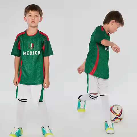 Latest Design 2025 Mexico Football Jersey 100% Polyester Mesh Soccer Uniform Mexico Team Jersey Socc