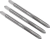 uxcell 3pcs Machine Thread Taps 8-40 UN 2B High Speed Steel 6542 Straight Flute Screw Thread Milling