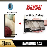 LAYAR HP PROMO 3-IN-1 Case SAMSUNG AO2/ M02hp + Tempered Glass Screen + Camera (2-IN1) Softcase SAMS