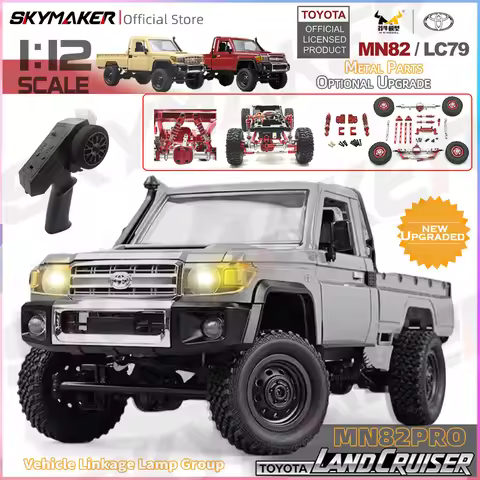Skymaker Mn 1:12 RC Car Model Mn82 Pro Full Scale LC79 RTR 2.4g 4WD 280 Motor Remote Control RC Truc
