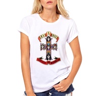 Vintage Tshirts Guns N Roses Rock Roll T Shirts Tshirt Gnr White Cartoon Tshirt cotton