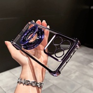 เคสสำหรับ Xiaomi 14T 14T Pro ตัวยึด Xiaomi ฝาครอบเคลือบโปร่งใสหรูเคสสำหรับ Xiaomi 14T 14T Pro