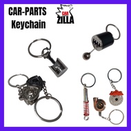 READY STOCK 🌟 JDM Car keychain Part Kereta l Turbo Suspension Brake Pad Rotary Engine Helmet Sport R