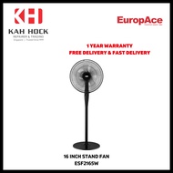 EUROPACE ESF2165W 16 INCH STAND FAND (BLACK) - 1 YEAR MANUFACTURER WARRANTY + FREE DELIVERY