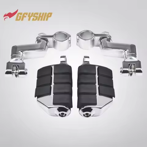 Motorcycle Adjustable Chrome Highway Foot Pegs FootPegs For Honda GoldWing GL1800 GL1500 GL1100 GL12