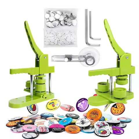 Pin Badge Button Making Machine Set, 25-58MM Pin Badge Button Press Kit, DIY Pin Button Maker Machin