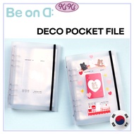 [BeonD] A5 Deco Pocket 6 Rings Binder File 3 types Photocard File/Sticker File/Seal Sticker File Ref