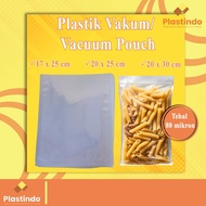 Plain Food Vacuum Plastic 17x25/20x25/20x30 80 Microns | Vacuum Sealer Plastic