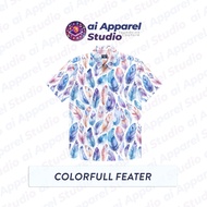 KEMEJA Premium Short Sleeve Adult Shirt - Ai Apparel Studio x HMSTR - Colorfuln Fleece