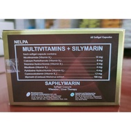 Saphlymarin / LIVER GOLD - F Silymarin Vitamins 60 Softgel Capsules Health Products
