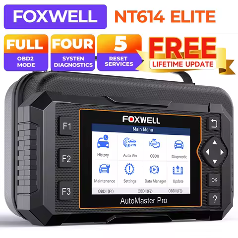 Lifetime Free Upgrade FOXWELL NT614 Elite OBD2 Scanner Engine Airbag Transmission ABS Automotive Sca