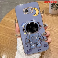 Casing samsung j7 prime samsung j4 plus j6 plus samsung j4+ samsung j6+ j7 pro phone case Softcase Electroplated with holder  silicone shockproof Protector Cover new design DDYZJ04