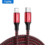TOPK AP10 USB C to Lightning Cable Fast Charging Cable Data Sync Lightning Cable to USB Type C Charg
