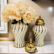 Middle East Ginger Jar Luxury Wedding Platinum Ginger Jar Vase Vase Export European Style Electropla