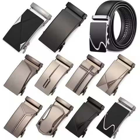 Fashion Men's Belt Replacement Buckle Adjustable Belt Replacement DIY Iron Automatic Buckle Belt Buc