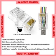 CAT5e RJ45 Connector 8P8C RJ-45 Ends Ethernet Cable Crimp Connectors UTP Network Socket