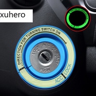 Luminous Car Ignition Key Ring Enigne Hole Cover Sticker for Mitsubishi Lancer 10 Lancer EX ASX Outl