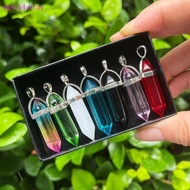 hhh34ertoy> Pointed Chakra Crystals Beads 7pcs Set Natural Healing Stones for Jewelry Making Handmad