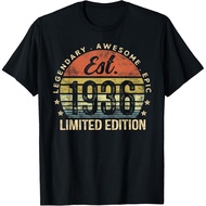 Men's cotton T-shirt Est 1936 Limited Edition 89th Birthday Vintage 89 Year Old T-Shirt
