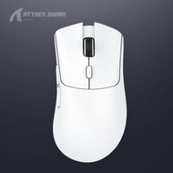 Attack Shark X3/X3pro/R1 Wireless Lightweight White 3-Mode 2.4G Bluetooth Gamer Mouse Paw3395 For PC