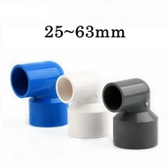 1PC 25-63MM PVC 90 ° Reducing Elbow Metric Solvent Weld Pipe Connector Aquarium Pond Agricultural Ga