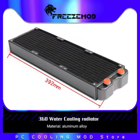 PC Water Cooling 360mm Aluminum Radiator Double-layer G1/4 45mm Thickness Heat Sink,PC Gamer DIY Gam