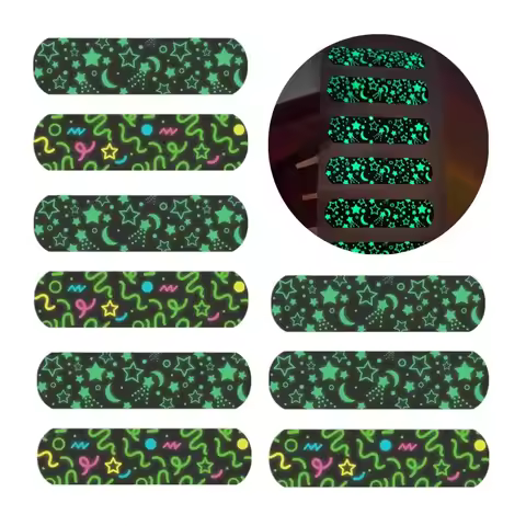 10pcs/set Cartoon Luminous Band Aid 72x19mm Noctilucent Plaster for Wound Dressing Patch Strips Nigh