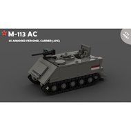 Assembly toy, M-113 ACAV armored vehicle, 1/45 scale, moc non m113 assembly toy