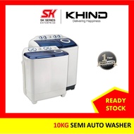 Khind WM1017 / WM1000 Semi Auto Washing Machine 10kg Mesin Basuh Manual